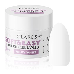 Claresa Żel Budujący SOFT&EASY 12g Milky White