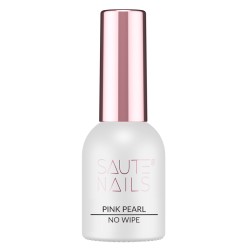 Saute Nails Top Hybrydowy No Wipe Pink Pearl 8ml