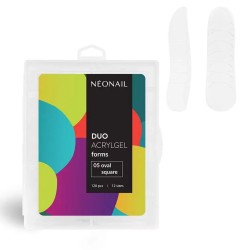 NeoNail Formy Duo AcrylGel 05 Oval Square 120 sztuk