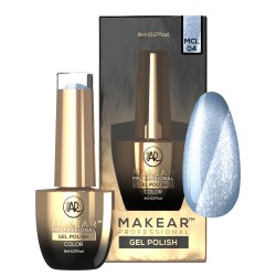 Makear Lakier Hybrydowy MCL04 Furry Blue 8ml Cat Eye