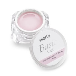 Elarto Żel Bazowy i Budujący Basic Gel Transparent Pink 15g