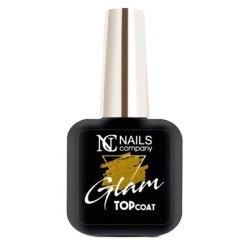Nails Company Glam Top Coat Gold  top z drobinkami 11ml