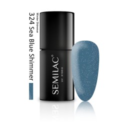 Semilac Lakier Hybrydowy 324 Sea Blue Shimmer